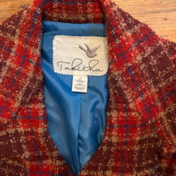 Anthropologie (Tabitha) Ruffle Tweed Wrap Jacket - Picture 3 of 4